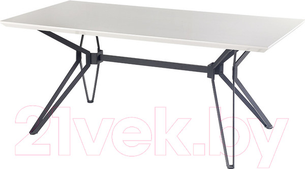 Изображение товара Обеденный стол Halmar Pascal 160x90 (белый/черный)