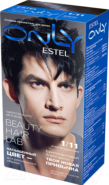 Изображение товара Гель-краска для волос Estel Only 1/11 (иссиня-черный)