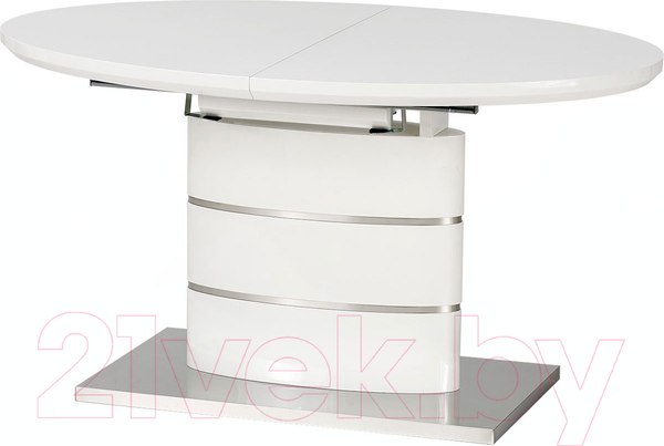 Изображение товара Обеденный стол Halmar Aspen 140-180x90 (белый)