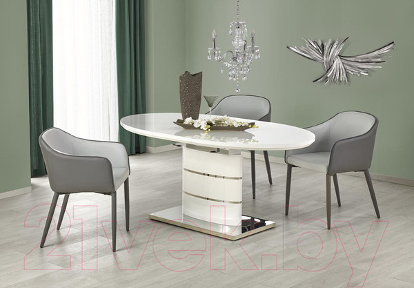 Изображение товара Обеденный стол Halmar Aspen 140-180x90 (белый)