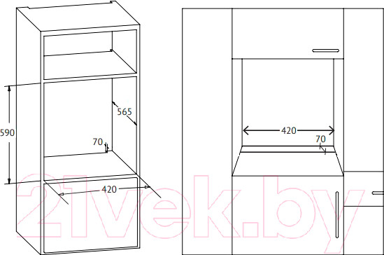 Изображение товара Электрический духовой шкаф Korting OKB 4941 CRB