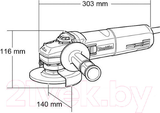 Изображение товара Профессиональная угловая шлифмашина Makita GA5040C
