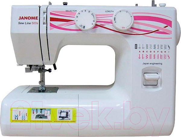 Изображение товара Швейная машина Janome Sew Line 500s (белый)