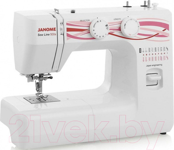 Изображение товара Швейная машина Janome Sew Line 500s (белый)