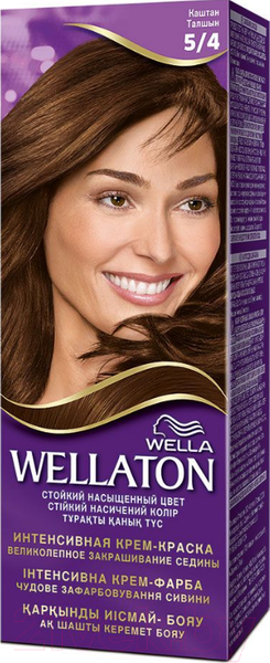 Изображение товара Крем-краска для волос Wellaton 5/4 (каштан)