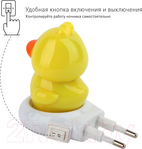 Изображение товара Ночник ЭРА NN-609-SW-Y (желтый)