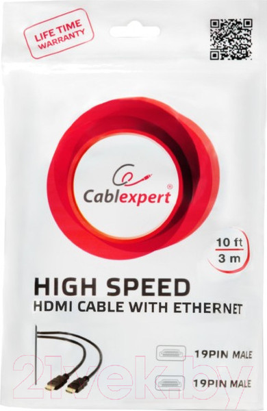 Изображение товара Кабель Cablexpert CC-HDMI4-W-1M