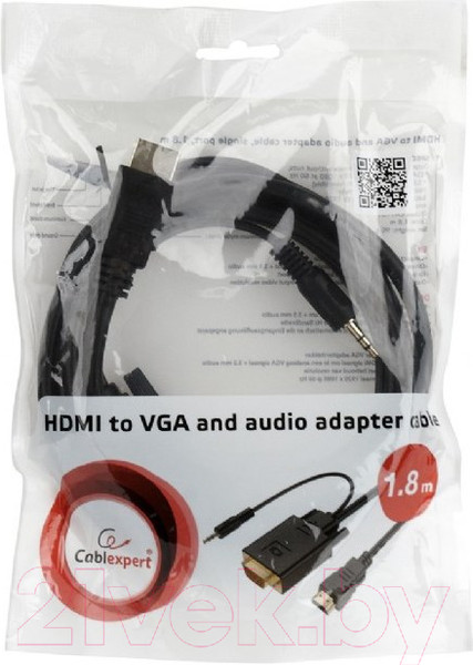 Изображение товара Кабель Cablexpert A-HDMI-VGA-03-5M