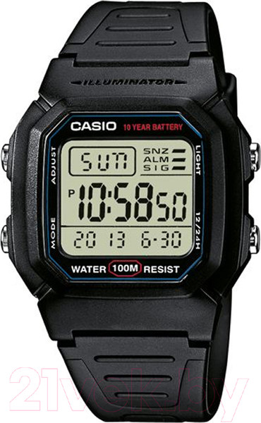 Изображение товара Часы наручные мужские Casio W-800H-1AVES