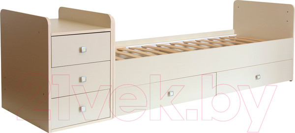 Изображение товара Детская кровать-трансформер Фея 1100 (слоновая кость)