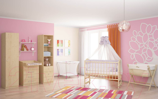 Изображение товара Детская кроватка Фея 204 (белый)