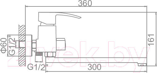 Изображение товара Смеситель Ledeme L2243