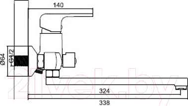 Изображение товара Смеситель Ledeme L2244