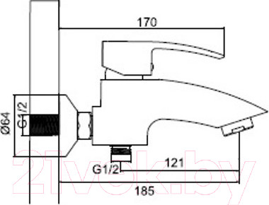 Изображение товара Смеситель Ledeme L3243