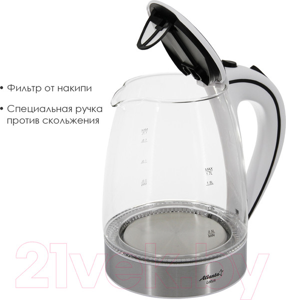 Изображение товара Электрочайник Atlanta ATH-691 (белый)