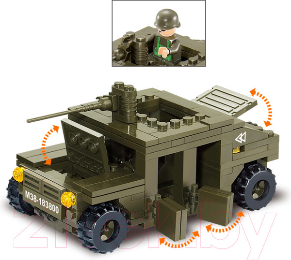 Изображение товара Конструктор Sluban Армия. Военный Хаммер / M38-B0297