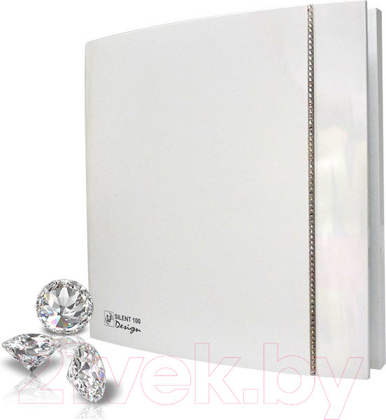 Изображение товара Вентилятор накладной Soler&Palau Silent-100 CZ Design Swarovski / 5210622300