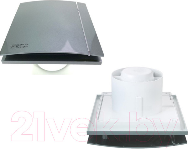 Изображение товара Вентилятор накладной Soler&Palau Silent-200 CZ Grey Design - 4C / 5210616600