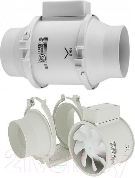 Изображение товара Вентилятор канальный Soler&Palau TD-160/100 N T Silent / 5211322200