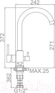 Изображение товара Смеситель Ledeme L4255-3