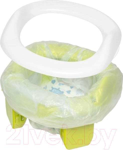 Изображение товара Дорожный горшок ROXY-KIDS HandyPotty дорожный / HP-250GR (лайм)