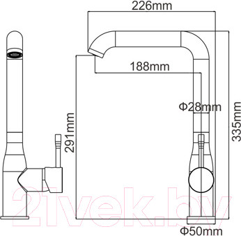 Изображение товара Смеситель Ledeme L4698