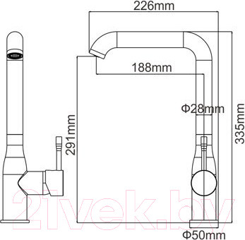 Изображение товара Смеситель Ledeme L4698B