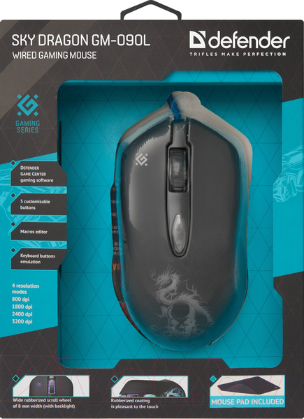 Изображение товара Мышь Defender Sky Dragon GM-090L / 52090