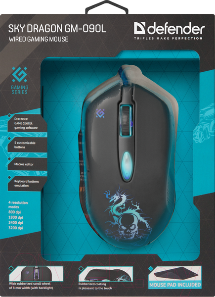 Изображение товара Мышь Defender Sky Dragon GM-090L / 52090