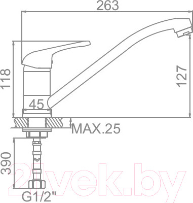 Изображение товара Смеситель Ledeme L4939-B