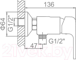 Изображение товара Гигиенический душ со смесителем Ledeme L5244