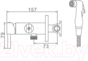 Изображение товара Гигиенический душ со смесителем Ledeme L5398-2