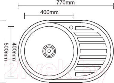 Изображение товара Мойка кухонная Ledeme L67750-6L