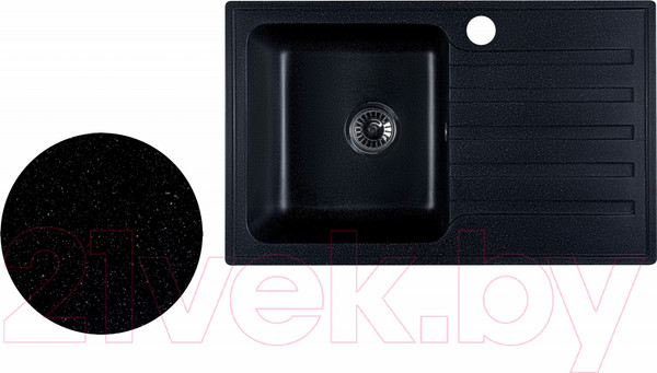 Изображение товара Мойка кухонная БелЭворс Styl L (черный)