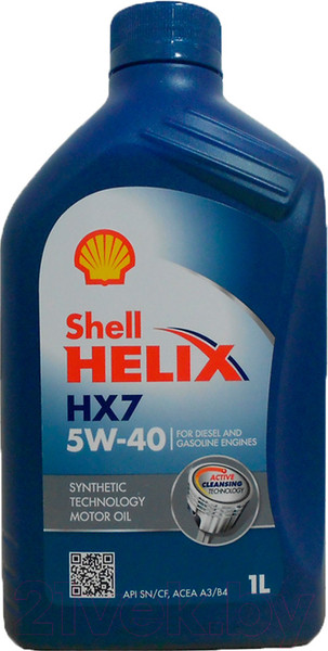 Изображение товара Моторное масло Shell Helix HX7 5W40 (1л)