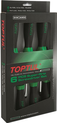 Изображение товара Набор отверток Toptul GAAE0611 (6 предметов)