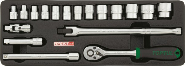 Изображение товара Универсальный набор инструментов Toptul GCAT1808 (18 предметов)