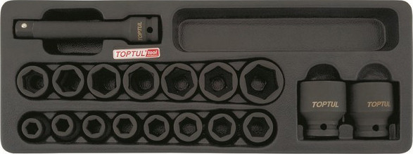 Изображение товара Набор головок слесарных Toptul GCAT1807 (18 предметов)