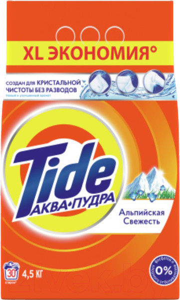 Изображение товара Стиральный порошок Tide Альпийская Свежесть (Автомат, 4.5кг)