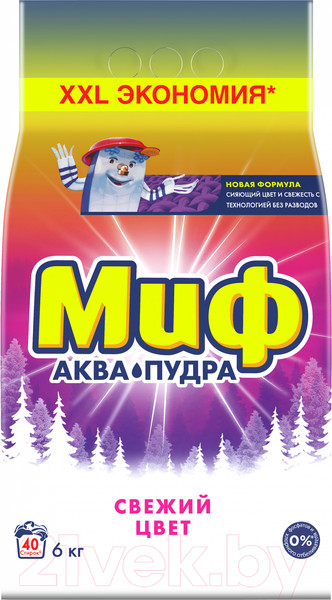 Изображение товара Стиральный порошок Миф Cвежий Цвет (Автомат, 6кг)