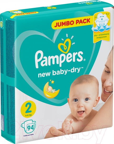 Изображение товара Подгузники детские Pampers New Baby-Dry 2 (94шт)