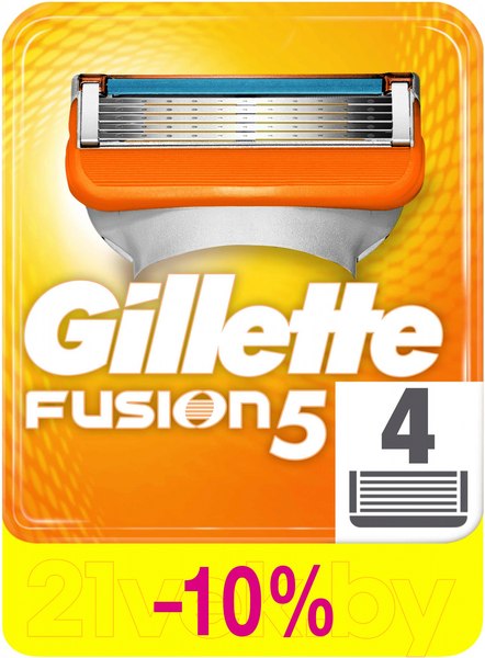 Изображение товара Набор сменных кассет Gillette Fusion (4шт)