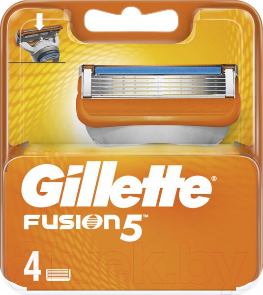 Изображение товара Набор сменных кассет Gillette Fusion (4шт)