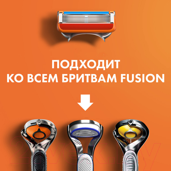Изображение товара Набор сменных кассет Gillette Fusion Power (2шт)