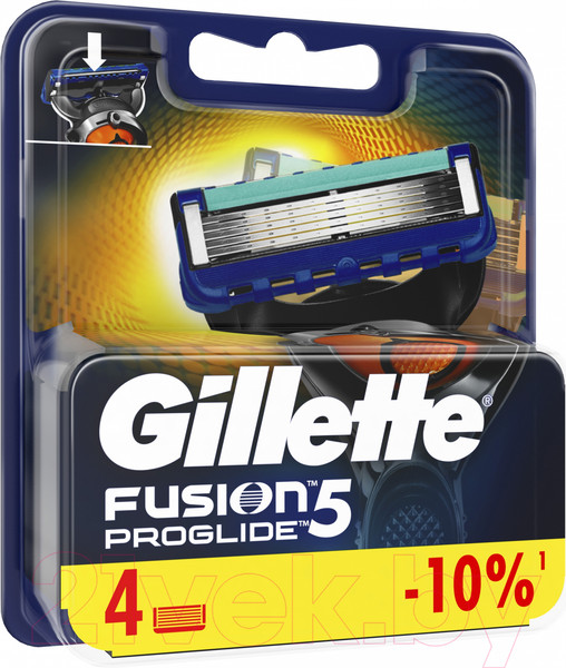Изображение товара Набор сменных кассет Gillette Fusion ProGlide Power (4шт)