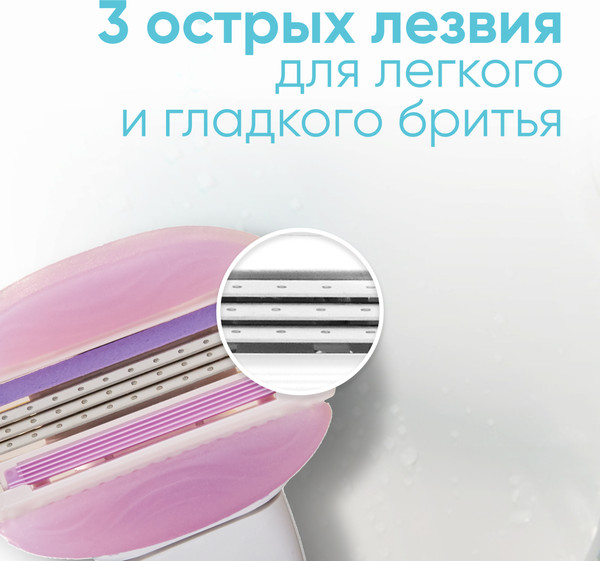 Изображение товара Бритвенный станок Gillette Venus Breeze (+ 2 кассеты с гелем)