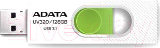 Изображение товара USB flash накопитель A-data DashDrive UV320 32GB White/Green (AUV320-32G-RWHGN)