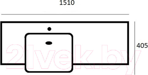Изображение товара Умывальник Акватон Hotel B 151 (1A709431PI01L)