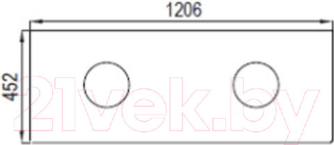 Изображение товара Столешница для тумбы в ванную Акватон Брук 120 (1A204605BC010)