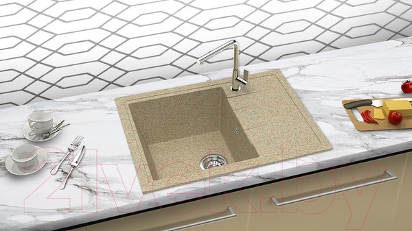 Изображение товара Мойка кухонная Berge BR-5850 (песочный)